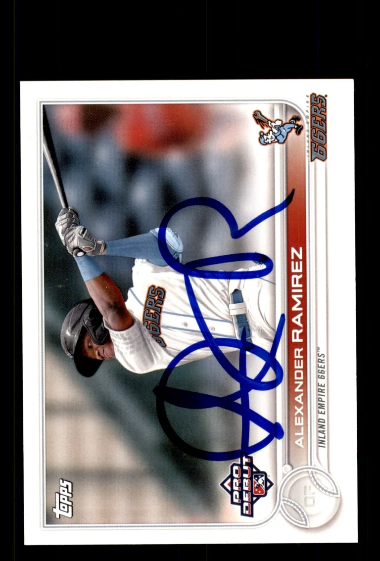 Signed Baseball Card Auto Alexander Ramirez 2022 Topps Pro Debut #PD-106 Cubs