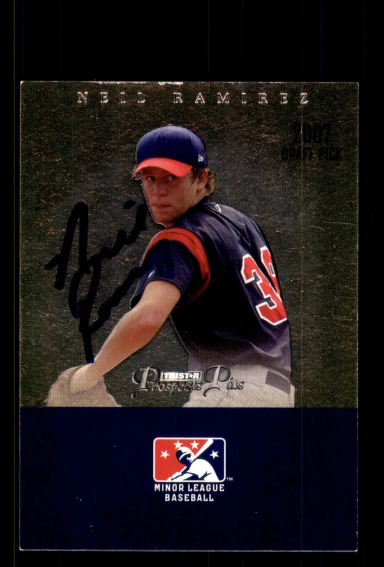 Signed Baseball Card Auto Neil Ramirez 2007 TriStar Prospects Plus #12