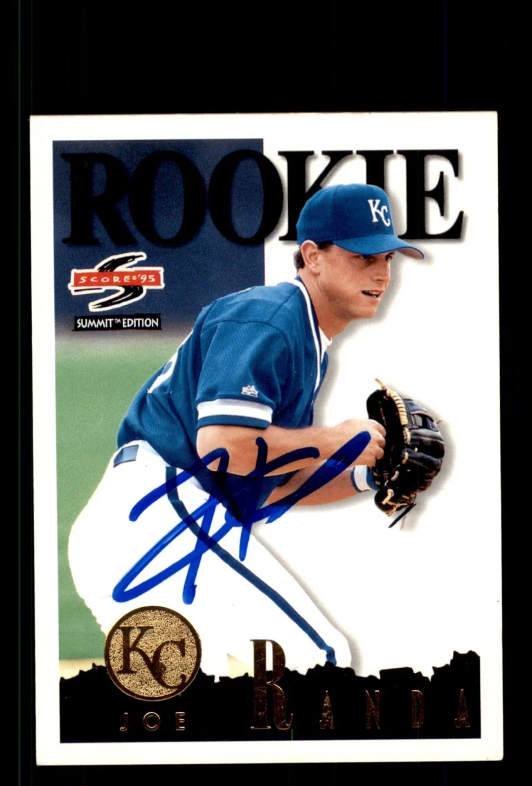 Signed Baseball Card Auto Joe Randa 1995 Score Summit #139 Kansas City Royals