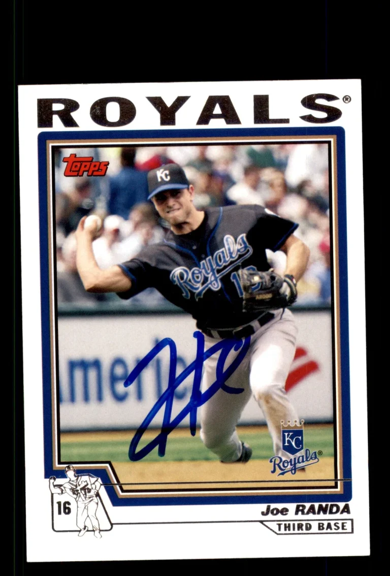 Signed Baseball Card Auto Joe Randa 2004 Topps #546 Kansas City Royals