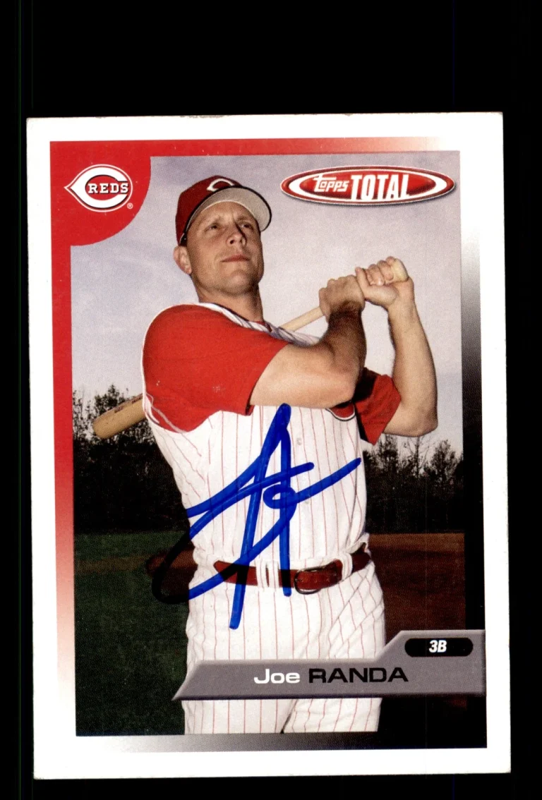 Signed Baseball Card Auto Joe Randa 2005 Topps Total #231 Cincinnati Reds