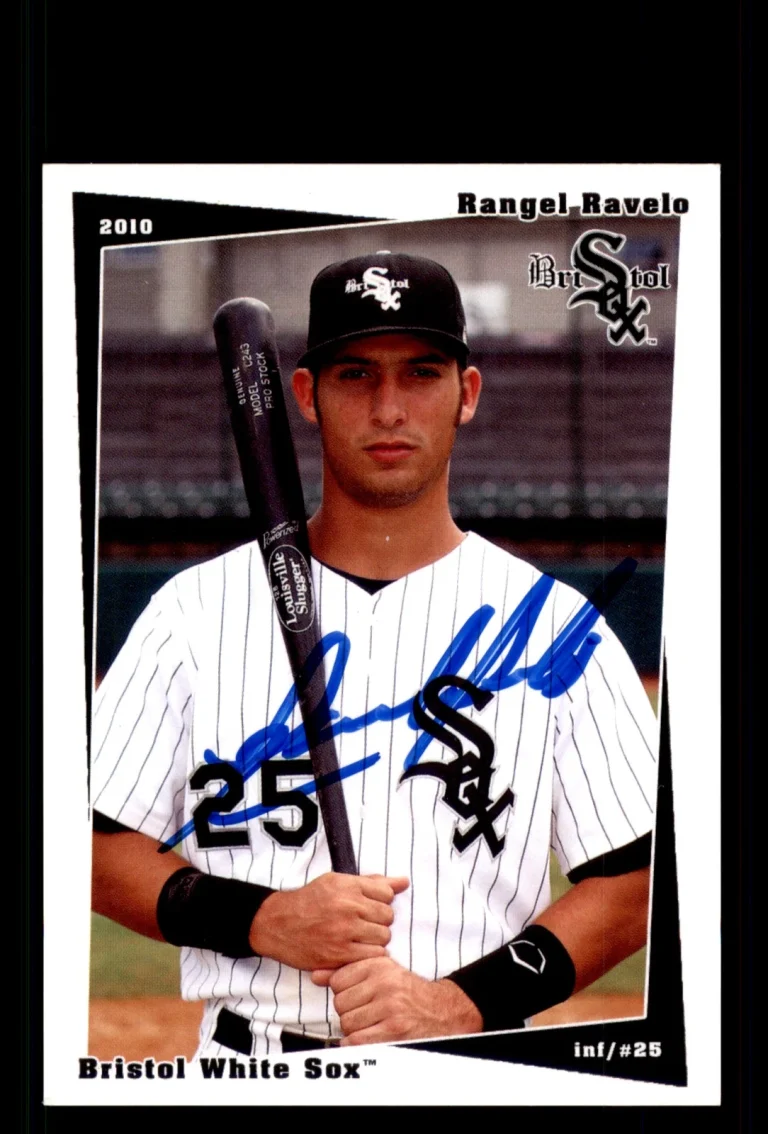 Signed Baseball Card Auto Rangel Ravelo 2010 Grandstand Bristol White Sox