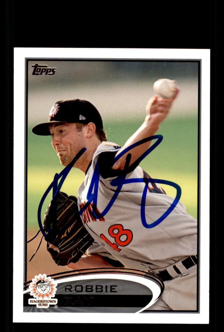 Signed Baseball Card Auto Robbie Ray 2012 Topps Pro Debut #102 RC