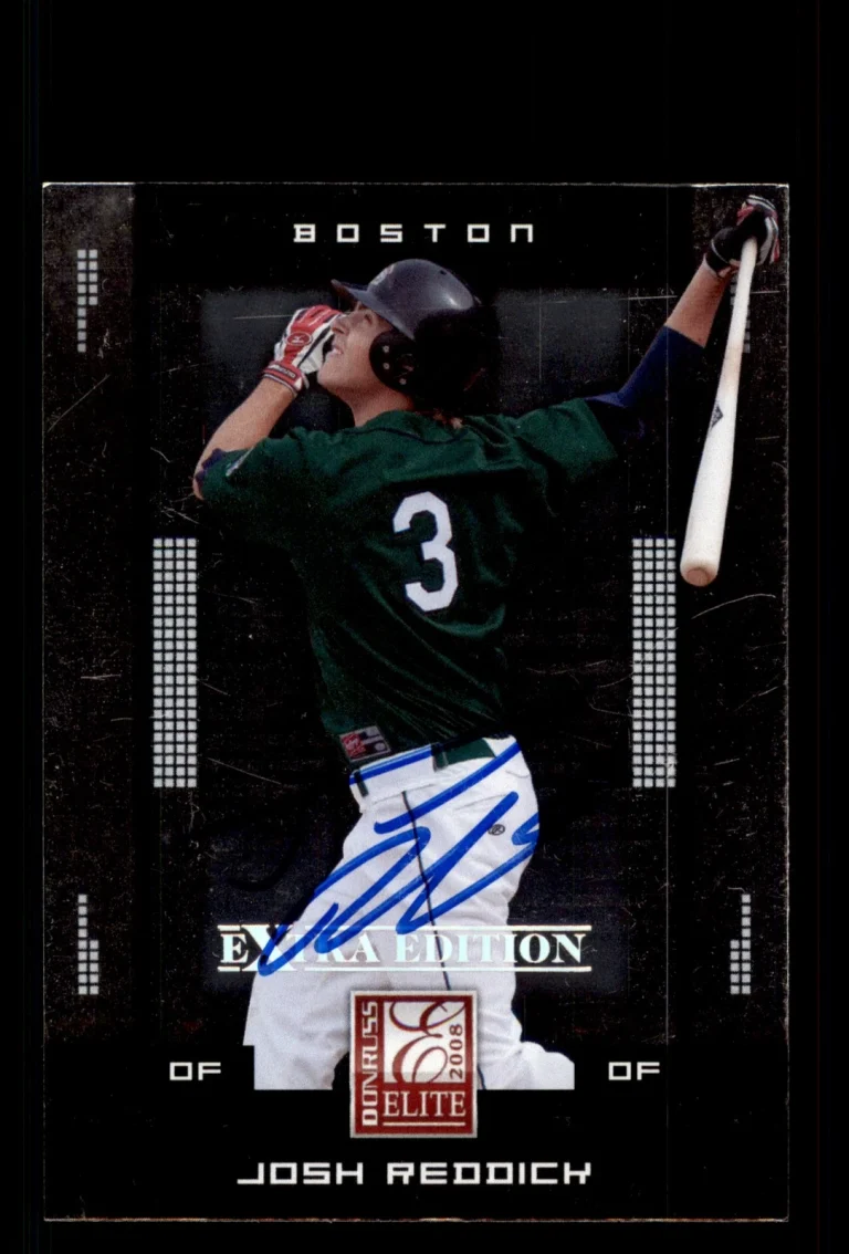 Signed Baseball Card Auto Josh Reddick 2008 Donruss Elite #59 Boston Red Sox