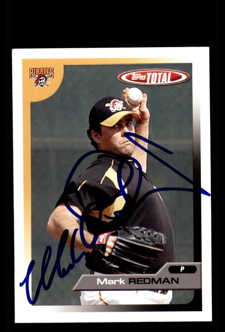 Signed Baseball Card Auto Mark Redman 2005 Topps Total #427 Pittsburgh Pirates