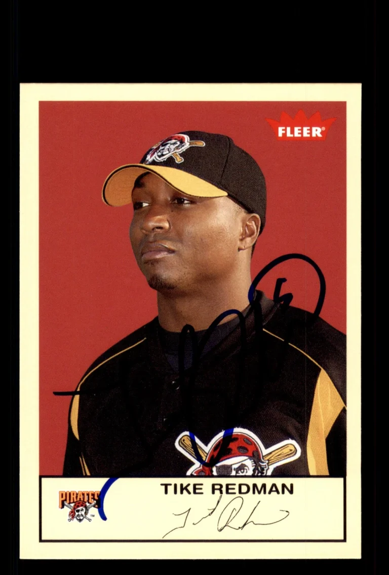 Signed Baseball Card Auto Tike Redman 2005 Fleer Tradition #212 Pirates