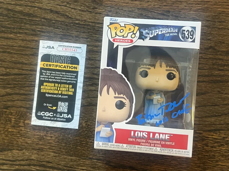 BITSIE TULLOCH SIGNED LOIS LANE SUPERMAN FUNKO POP AUTO TV ACTOR  539 JSA COA
