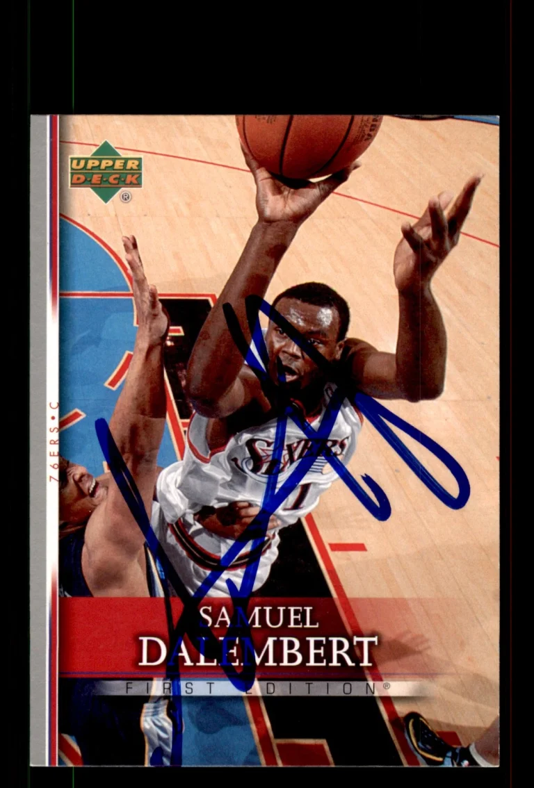 Signed Basketball Card Auto Samuel Dalembert 2007-08 Upper Deck First Edition