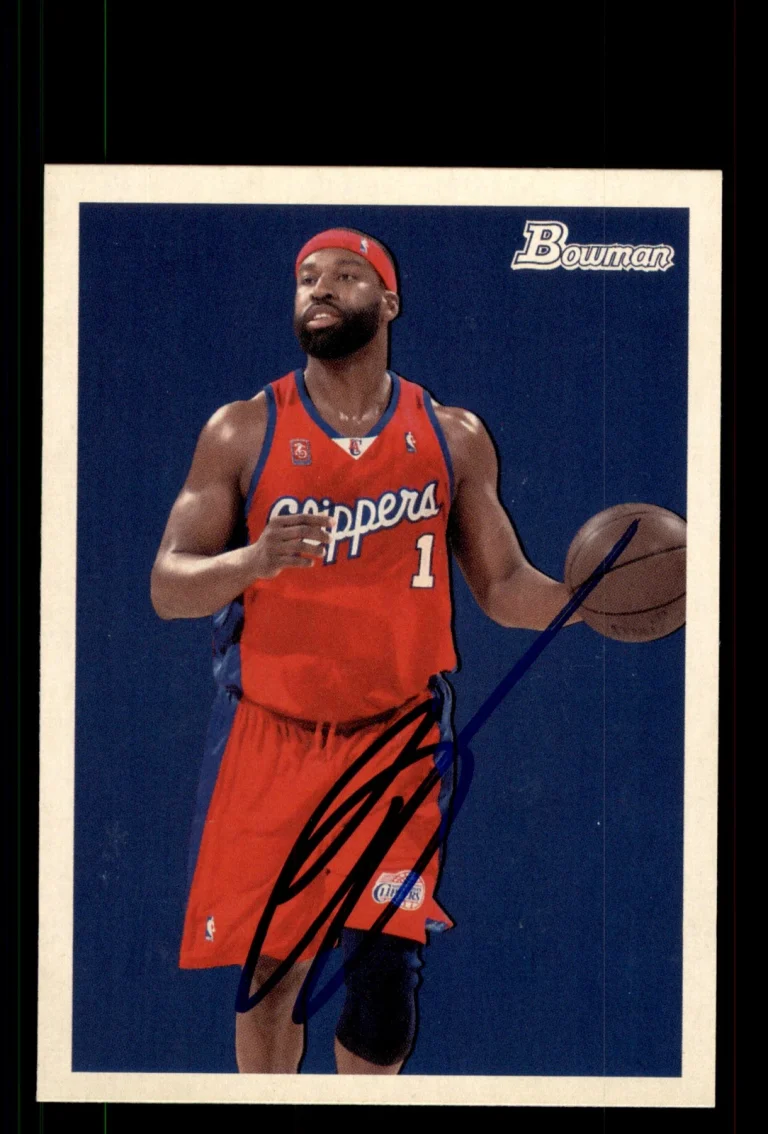 Signed Basketball Card Auto Baron Davis 2009-10 Bowman 48 #33 Clippers