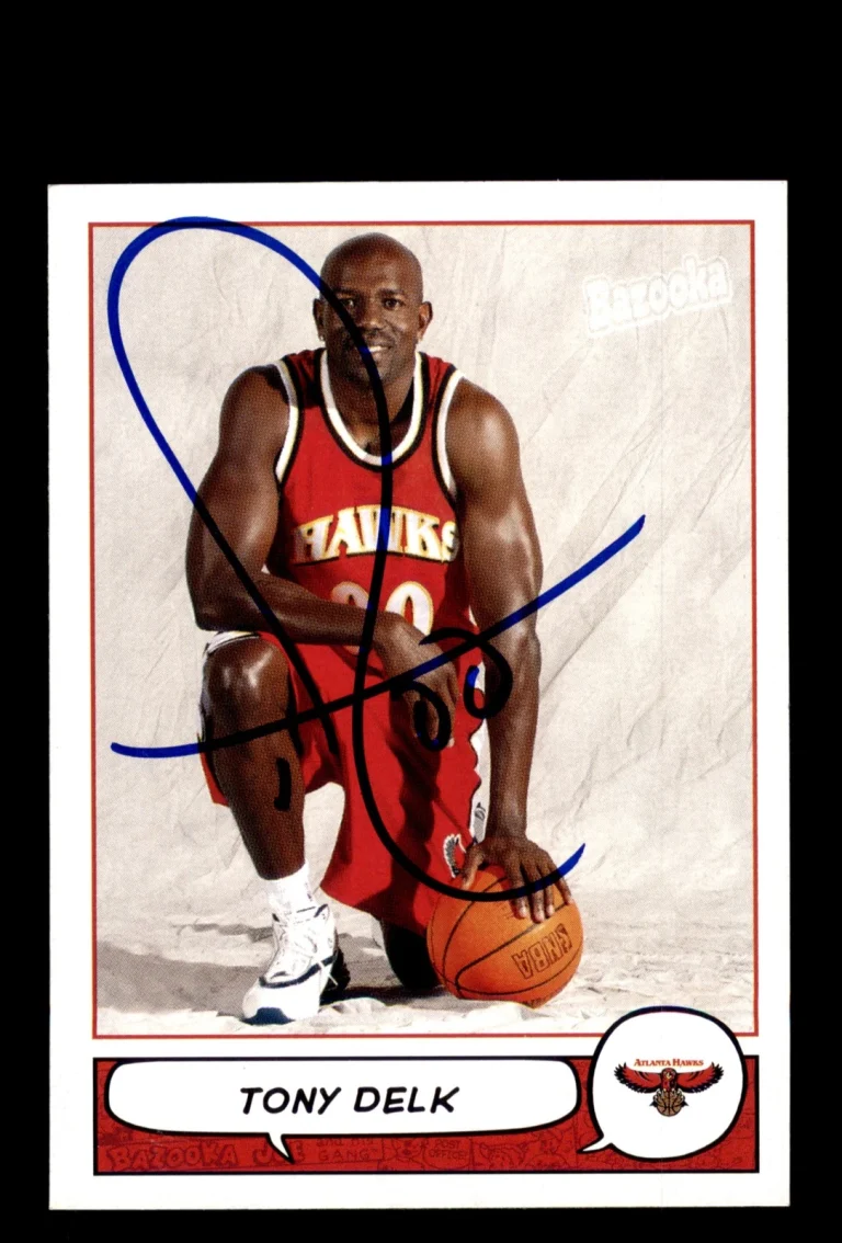 Signed Basketball Card Auto Tony Delk 2004-05 Bazooka #146 Atlanta Hawks