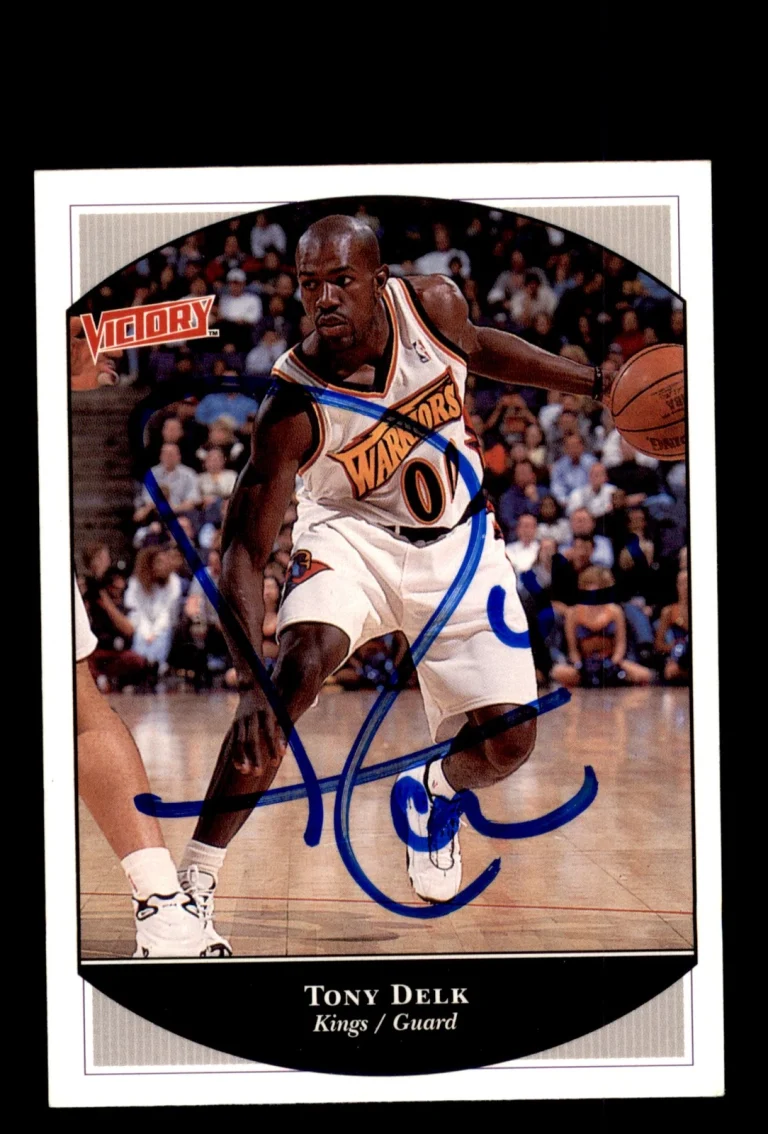 Signed Basketball Card Auto Tony Delk 1999-00 Upper Deck Victory #87 Kings