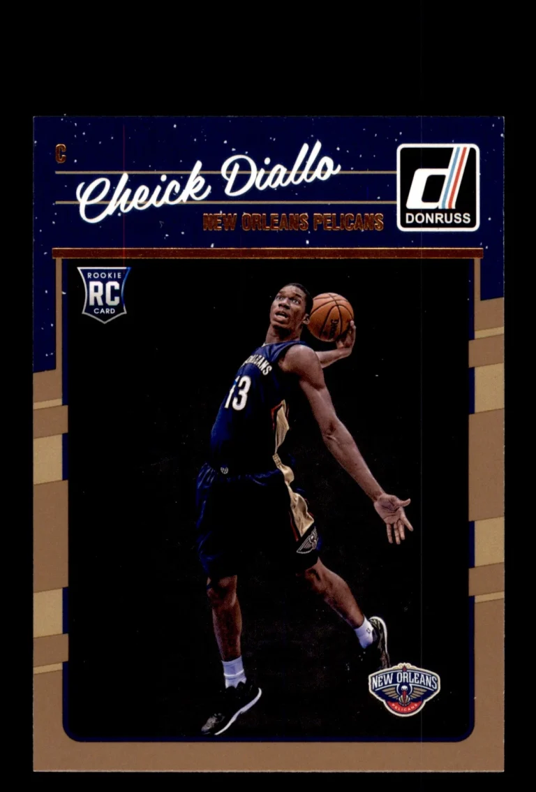 Signed Basketball Card Auto Cheick Diallo 2016-17 Donruss #177 Pelicans
