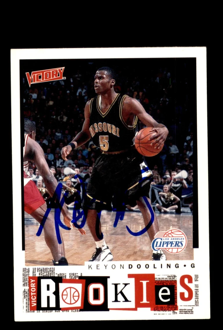 Signed Basketball Card Auto Keyon Dooling 2000-01 Upper Deck Victory #265