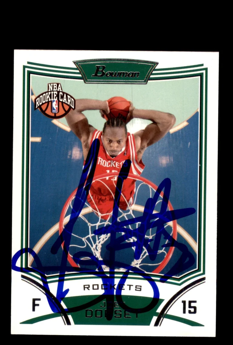 Signed Basketball Card Auto Joey Dorsey 2008-09 Bowman #137 Houston Rockets