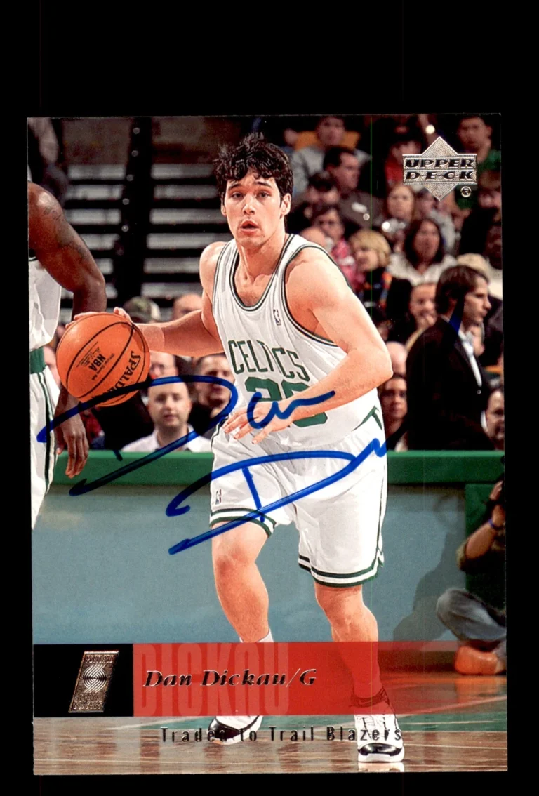 Signed Basketball Card Auto Dan Dickau 2006-07 Upper Deck #8 Trail Blazers