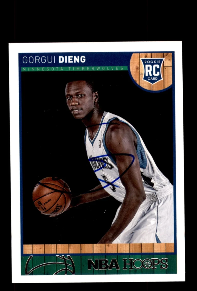 Signed Basketball Card Auto Gorgui Dieng 2013-14 Hoops #281 Timberwolves