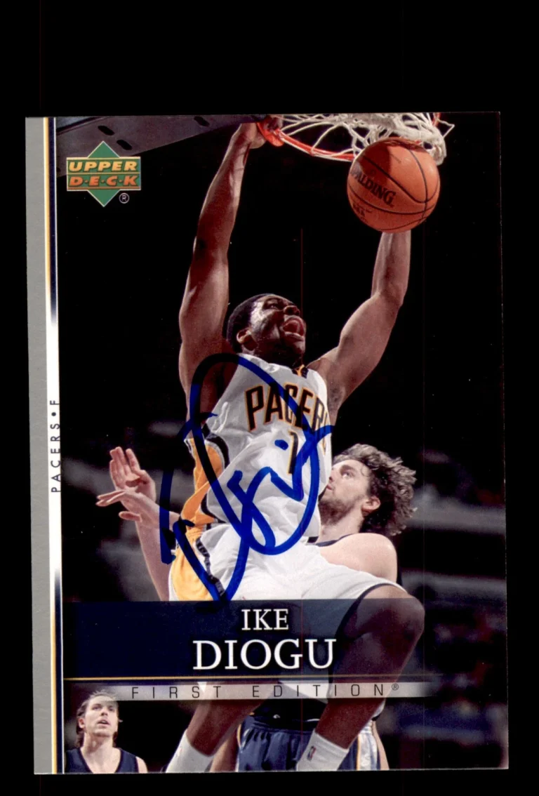 Signed Basketball Card Auto Ike Diogu 2007-08 Upper Deck First Edition #132