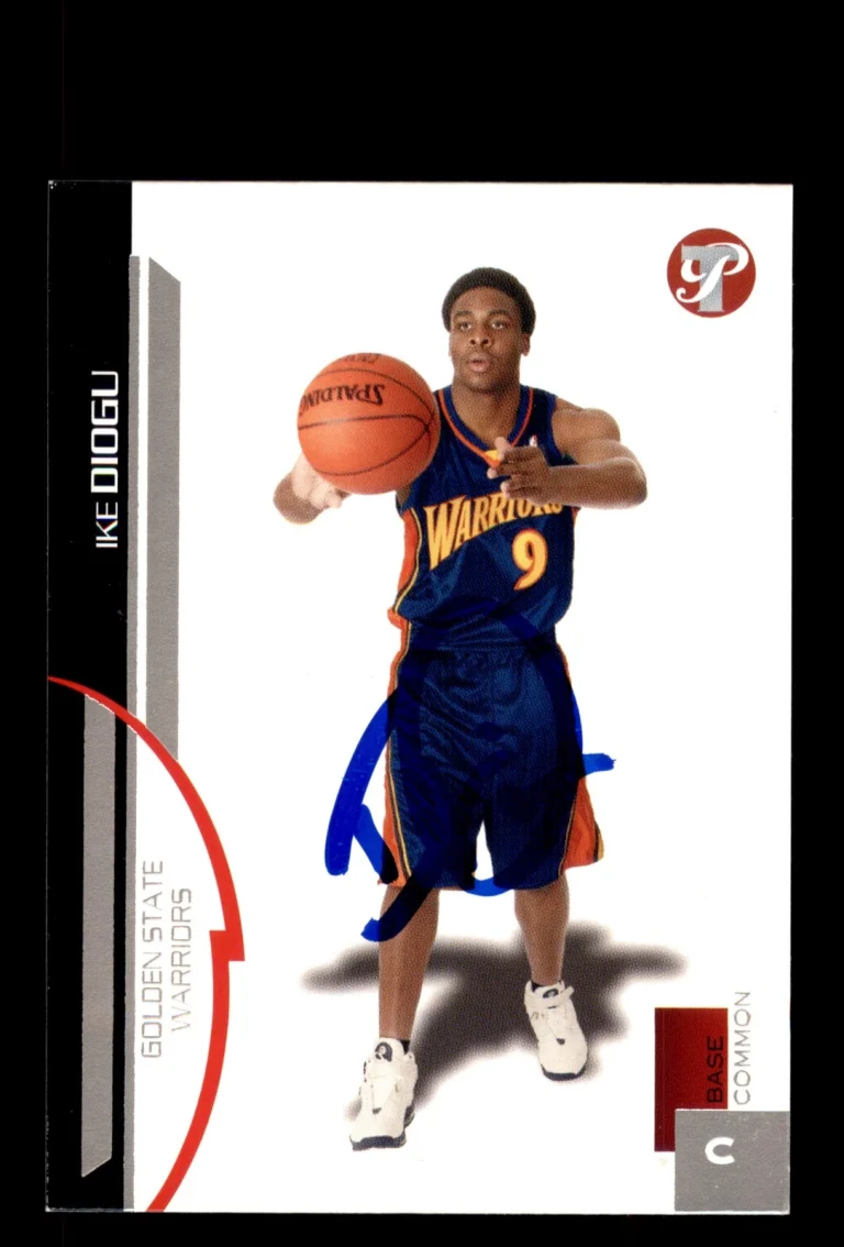 Signed Basketball Card Auto Ike Diogu 2005-06 Topps Pristine #109 Warriors