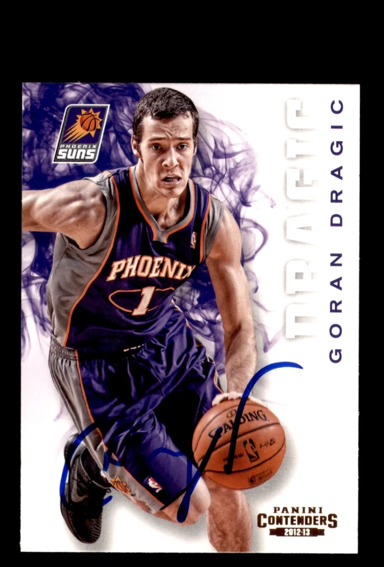 Signed Basketball Card Auto Goran Dragic 2012-13 Panini Contenders #125 Suns