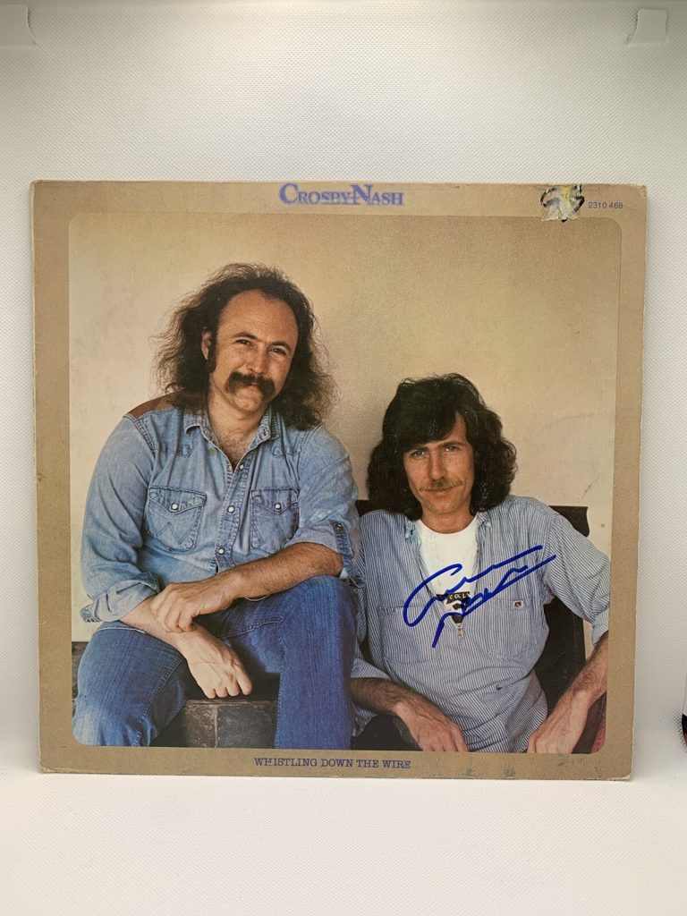 Graham Nash Signed Autographed JSA Album Vinyl Record Whistling Down The Wire