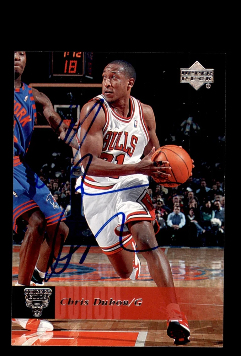 Signed Basketball Card Auto Chris Duhon 2006-07 Upper Deck #24 Chicago Bulls