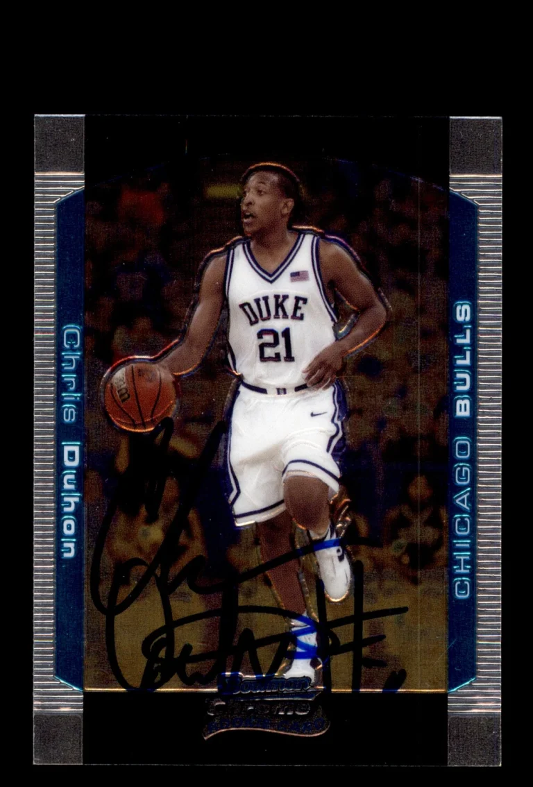Signed Basketball Card Auto Chris Duhon 2004-05 Bowman Chrome #112 Chicago Bulls
