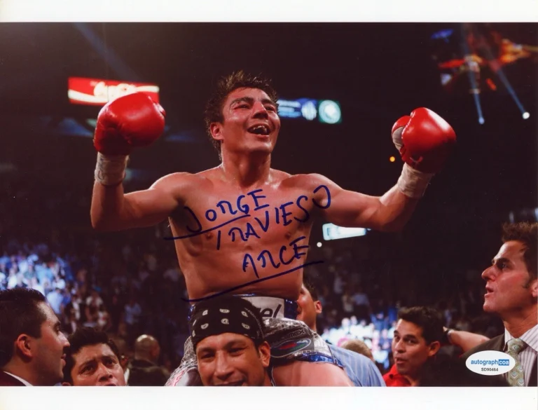 JORGE ARCE  SIGNED PHOTO BOXING PICTURE AUTOGRAPHED  ACOA COA WBC WBO CHAMP
