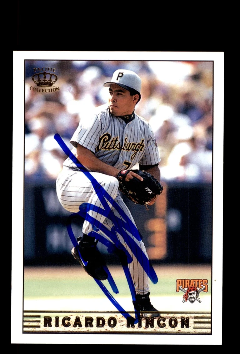Signed Baseball Card Auto Ricardo Rincon 1999 Pacific Crown Collection #225