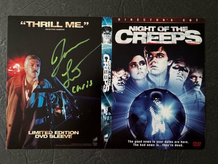 Jason Lively Signed Night of the Creeps DVD limited Edition Cover Sleeve