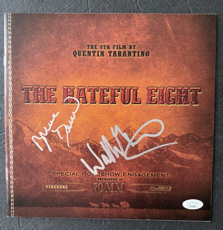 WALTON GOGGINS SIGNED THE HATEFUL EIGHT 8 BRUCE DERN 70MM Roadshow Program JSA