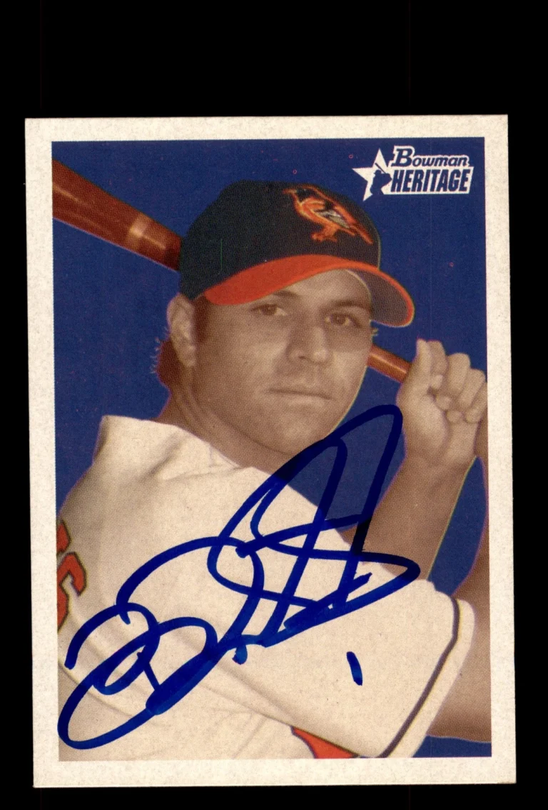 Signed Baseball Card Auto Brian Roberts 2006 Bowman Heritage #71 Orioles