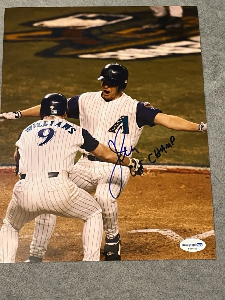 Jay Bell Arizona Diamondbacks Baseball Signed AUTOGRAPHED PHOTO WS CHAMP ACOA