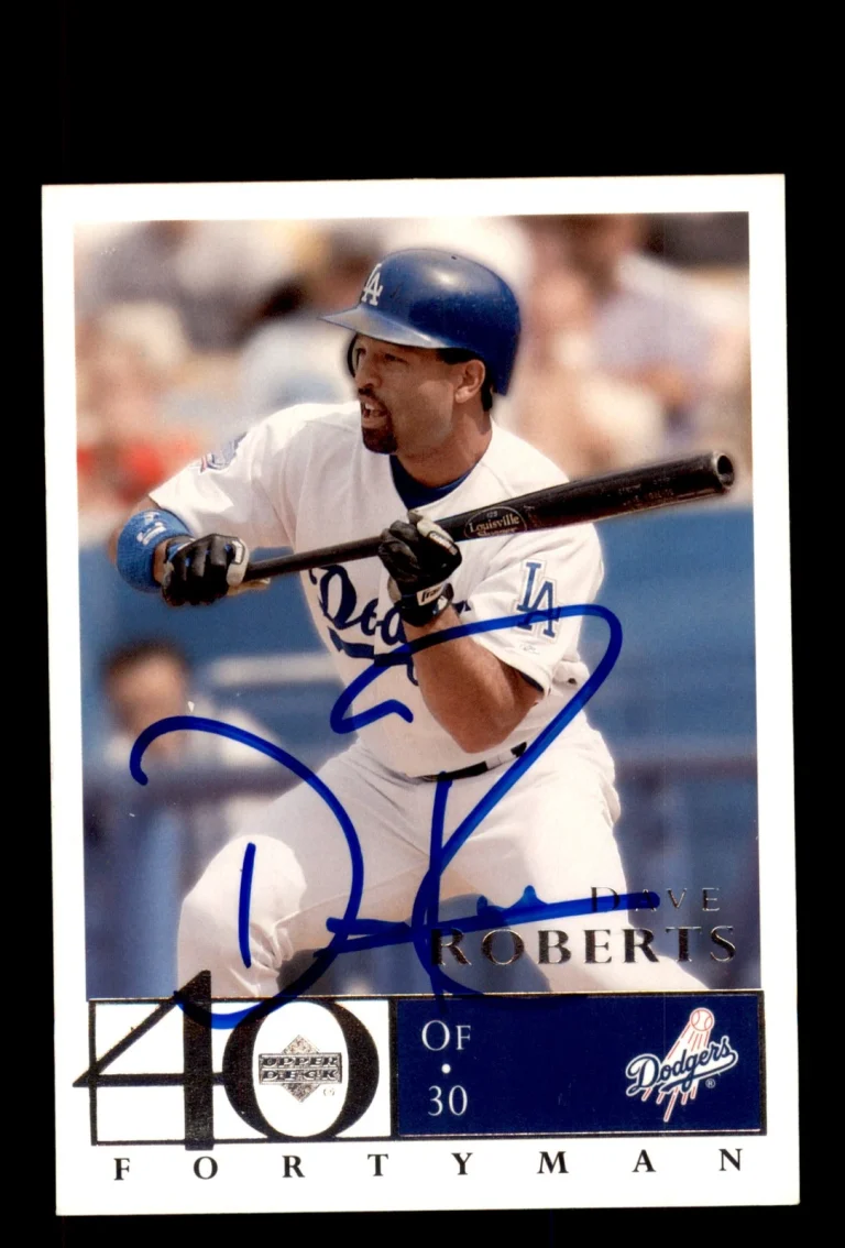Signed Baseball Card Auto Dave Roberts 2003 Upper Deck 40-Man #534 Dodgers