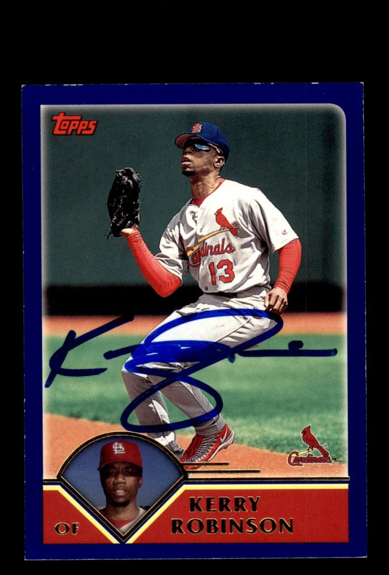 Signed Baseball Card Auto Kerry Robinson 2003 Topps #161 St. Louis Cardinals