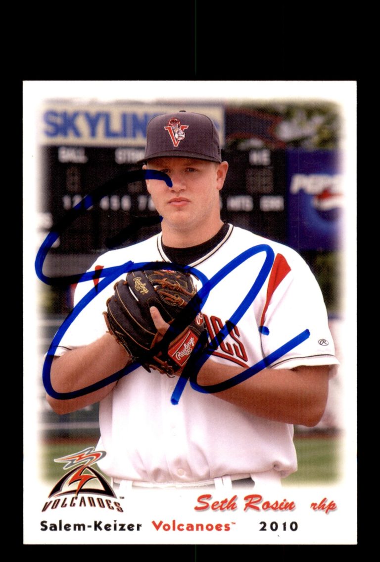 Signed Baseball Card Auto Seth Rosin 2010 Grandstand Salem-Keizer Volcanoes