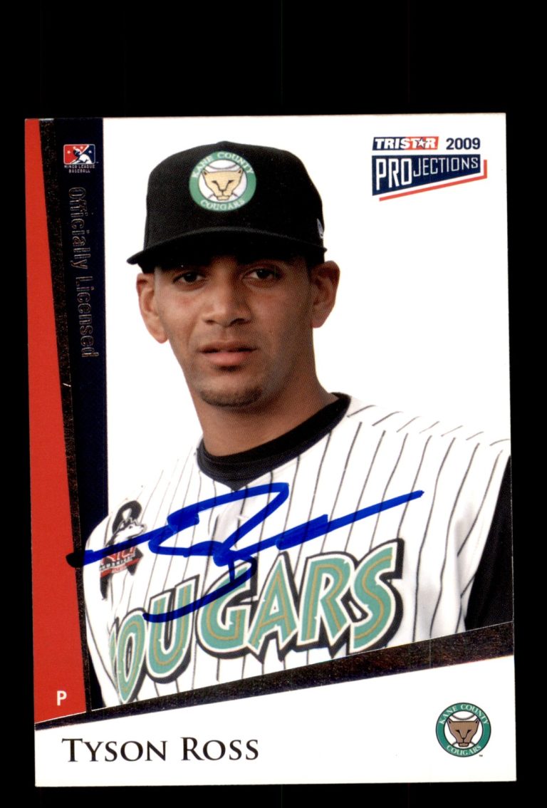 Signed Baseball Card Auto Tyson Ross 2009 TriStar PROjections #72 Cougars