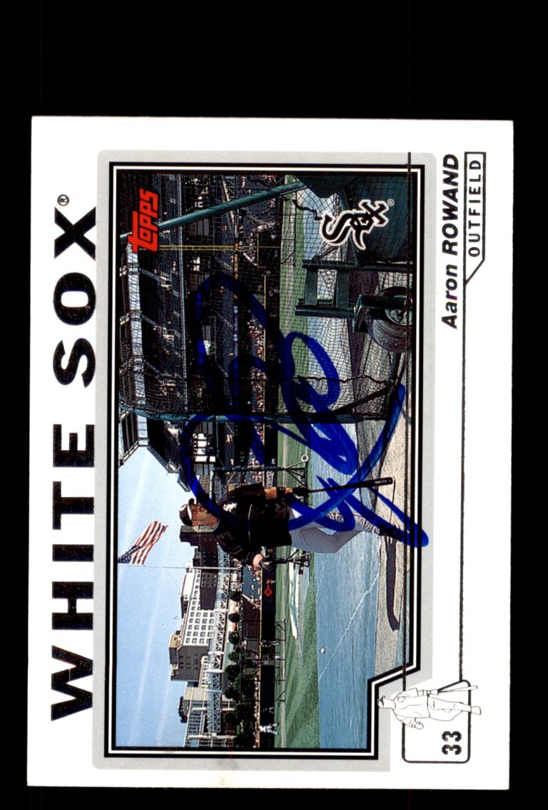 Signed Baseball Card Auto Aaron Rowand 2004 Topps #19 Chicago White Sox