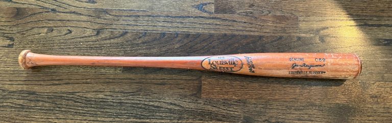 JOE FERGUSON SIGNED POST-CAREER COACH GAME USED BASEBALL BAT LOUISVILLE SLUGGER
