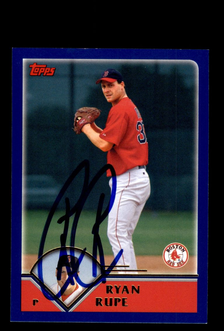 Signed Baseball Card Auto Ryan Rupe 2003 Topps #T19 Boston Red Sox