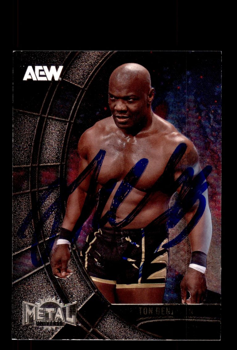 Signed AEW Card Auto Shelton Benjamin 2025 SkyBox Metal Universe AEW #94