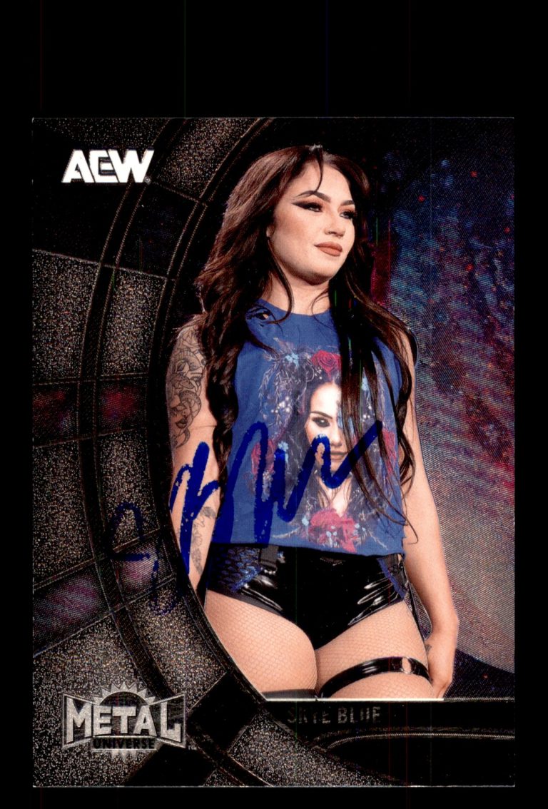 Signed AEW Card Auto Skye Blue 2025 SkyBox Metal Universe AEW #16