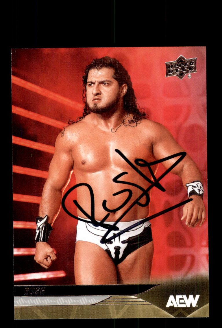 Signed Wrestling Card Auto Rush 2025 Upper Deck AEW #39