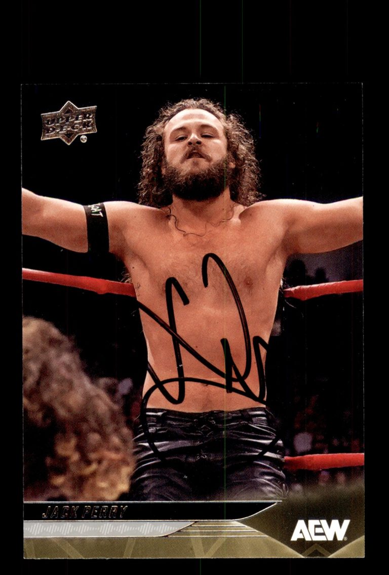Signed Wrestling Card Auto Jack Perry 2025 Upper Deck AEW #29