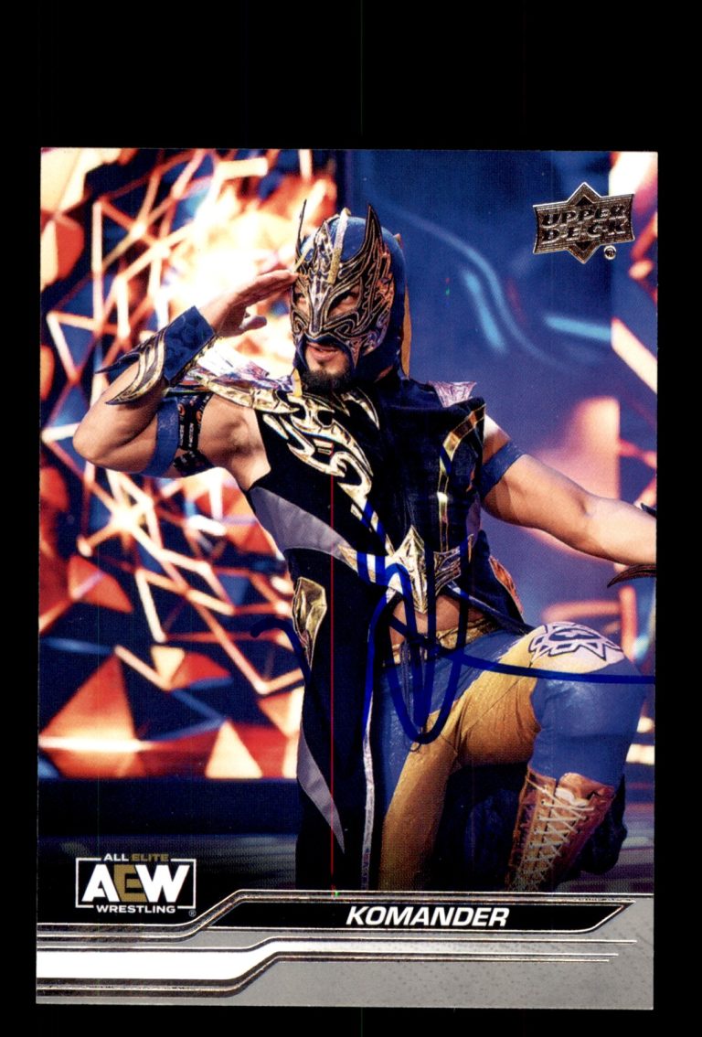 Signed AEW Card Auto Komander 2024 Upper Deck AEW #67