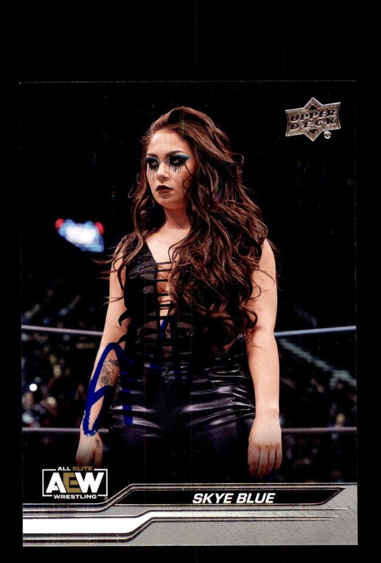 Signed Wrestling Card Auto Skye Blue 2024 Upper Deck AEW #18