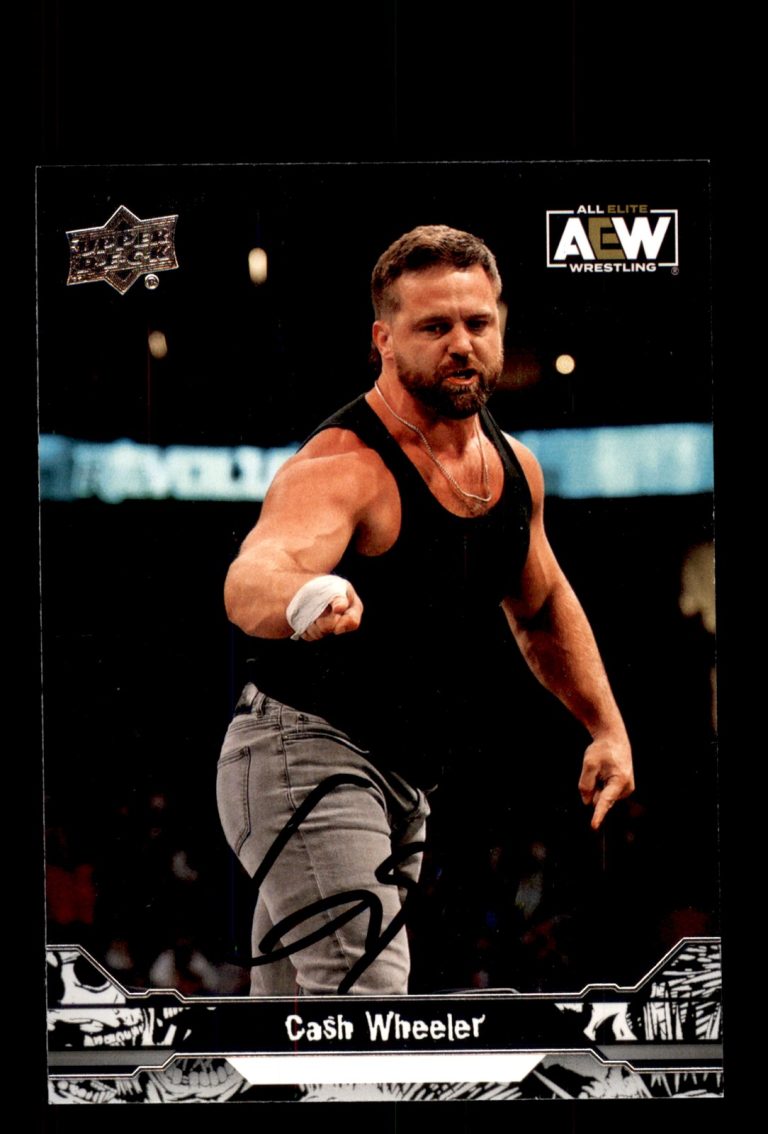 Signed Wrestling Card Auto Cash Wheeler 2023 Upper Deck AEW #69