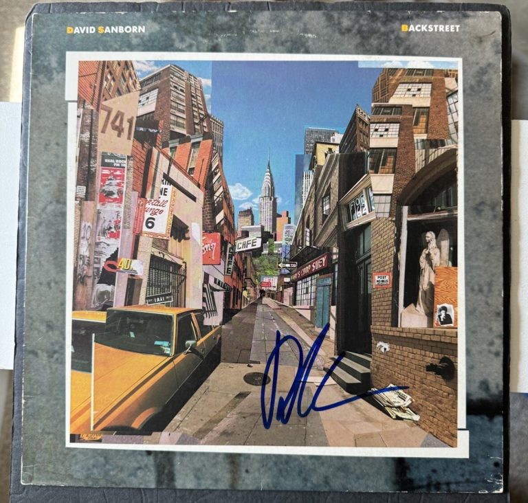 DAVID SANBORN SIGNED VINYL BACKSTREET JSA COA AUTOGRAPHED SAXOPHONE JAZZ