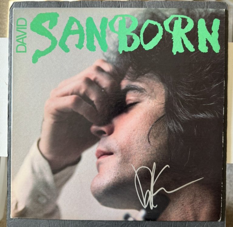 DAVID SANBORN SIGNED VINYL SELF TITLED JAZZ JSA COA AUTOGRAPHED SAXOPHONE
