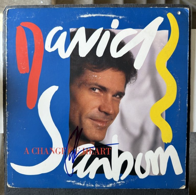 DAVID SANBORN SIGNED VINYL A CHANGE OF HEART JAZZ GREAT JSA COA AUTOGRAPHED SAX