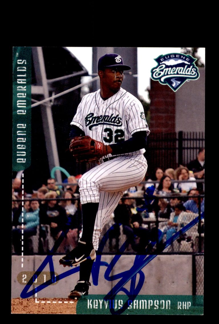 Signed Baseball Card Auto Keyvius Sampson 2010 Grandstand Eugene Emeralds